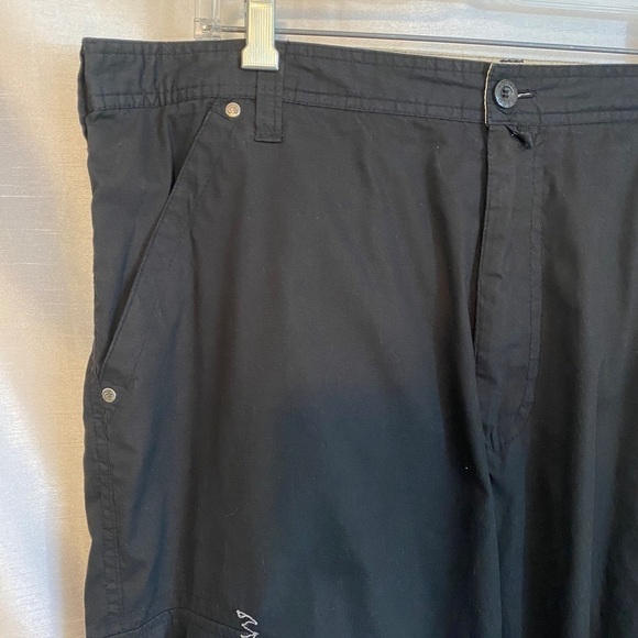 Point Zero Cargo Board Shorts Black Mens  40 - Picture 3 of 13